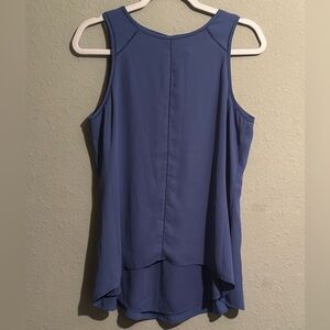 NWOT White House Black Market Women's Ladder Trim Top High Low Lightweight